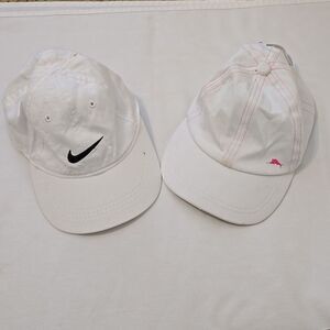 Bundle of 2 girls nike and tommy bahama caps
